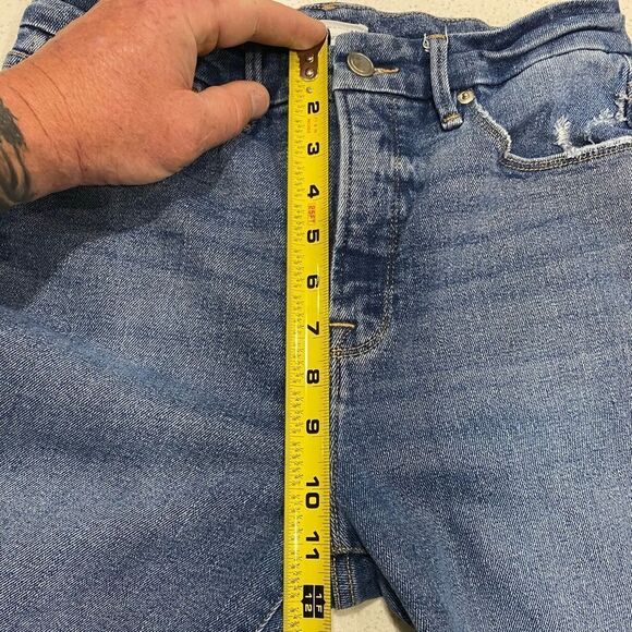 Good American High Rise Ankle Fray Jeans Size 4 (27x28) Women’s EUC - Picture 8 of 11